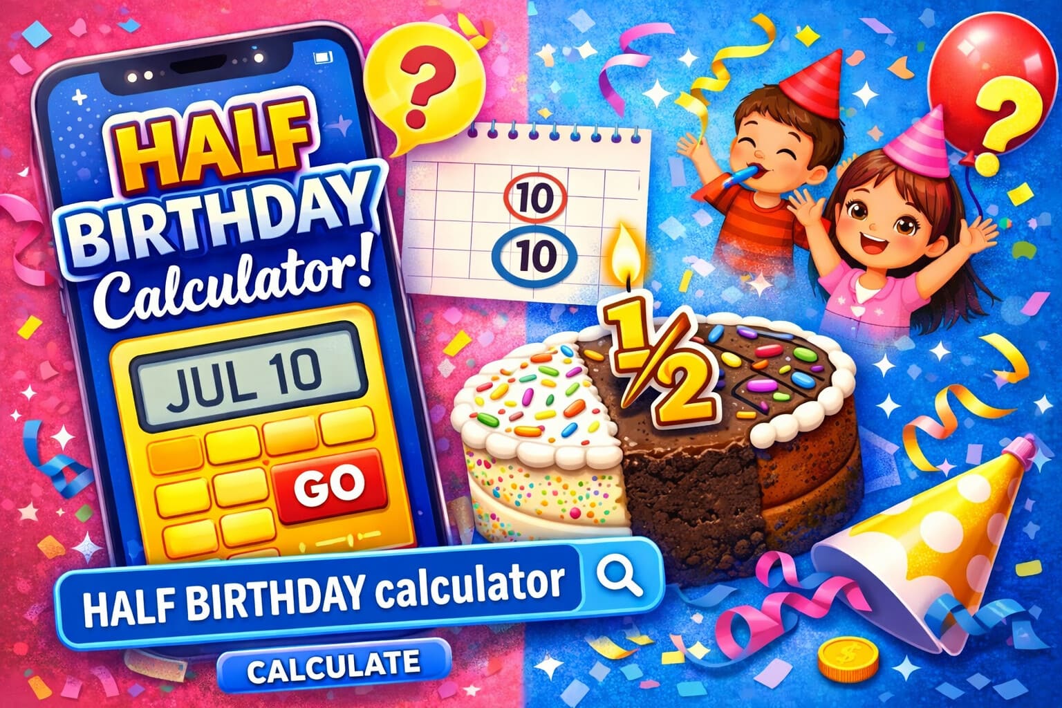 Figure out half birthday